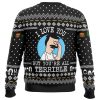 I Love You but Bobs Burgers Ugly Christmas Sweater Sweater BACK mockup - Bob's Burgers Store